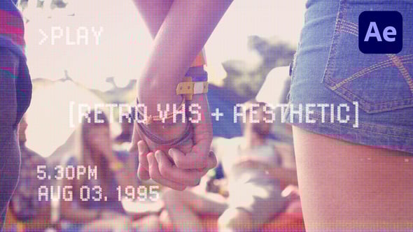 Videohive Retro VHS Aesthetic Titles