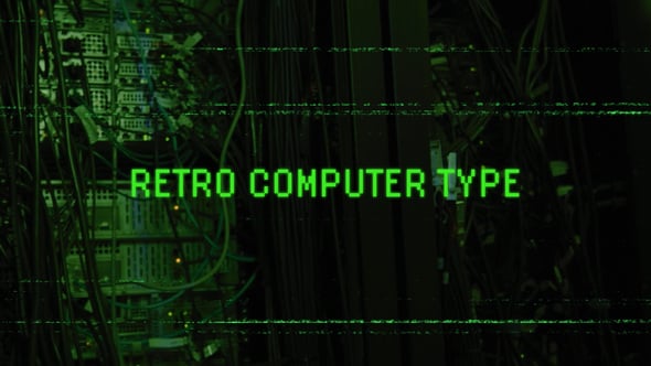 Videohive Retro Computer Type