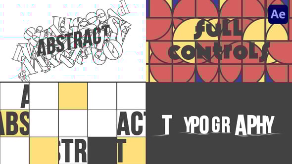 Videohive Abstract Typography 56509366