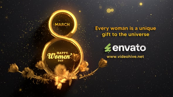 Videohive Womens day logo reveal