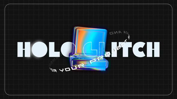 Videohive Holo Glitch Title Sequence