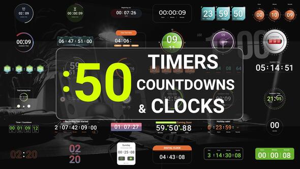 Videohive Timers And Clocks Pack