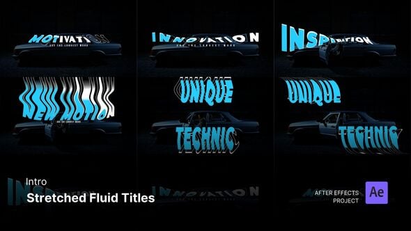 Videohive Intro/Opening – Stretched Fluid Titles After Effects Project Files