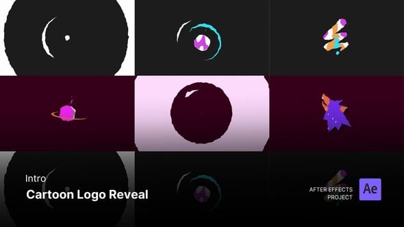 Videohive Intro/Opening – Cartoon Logo Reveal After Effects Project Files