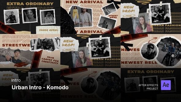 Videohive Intro/Opening – Urban Intro Komodo After Effects Project Files