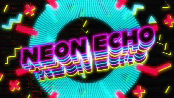 Videohive Neon Text Echo
