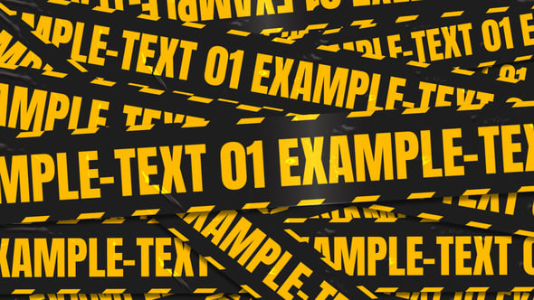 Videohive Police Cordon Transitions