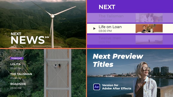 Videohive Next Preview Titles