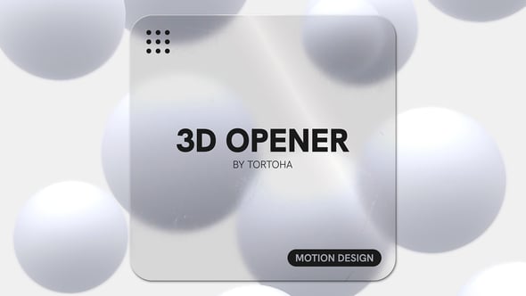 Videohive 3D Opener Without Placeholder