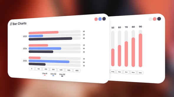 Videohive Bar Graph Chart Infographics