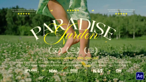 Videohive Weekly Cinematic Title