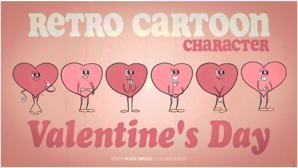 Videohive Retro Cartoon Character – Valentine’s Day