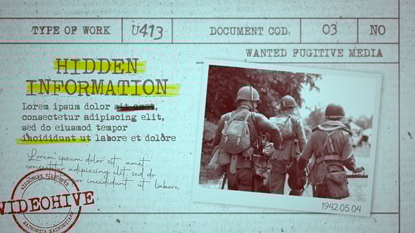 Videohive Documentary Slideshow 57170599