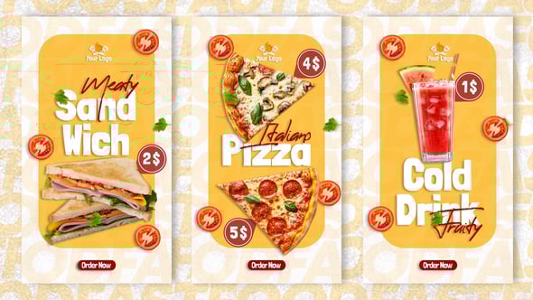 Videohive Fast Food Menu Stories | Instagram