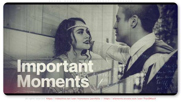 Videohive Retro Memories – Cinematic Opener