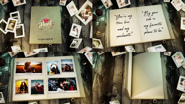 Videohive Romantic Book Unveil