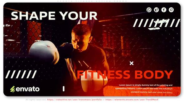 Videohive Sports Fitness Action Promo