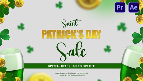 Videohive Saint Patricks Day Sale Intro