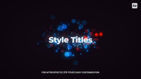 Videohive Style Titles For After Effects