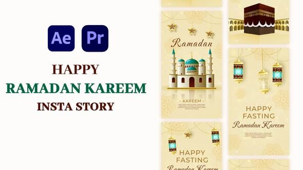 Videohive Golden Ramadan Kareem Instagram Story