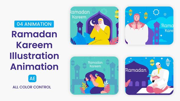 Videohive Ramadan Kareem Illustration Scene