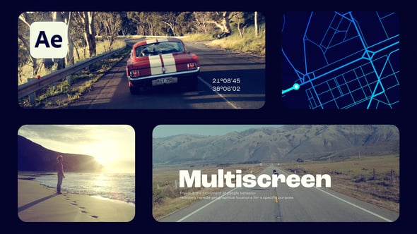Videohive Travel Multiscreen Slideshow