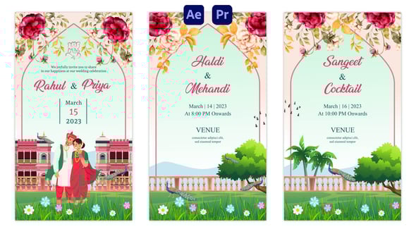 Videohive Indian Wedding Invitation Instagram Story 57161558