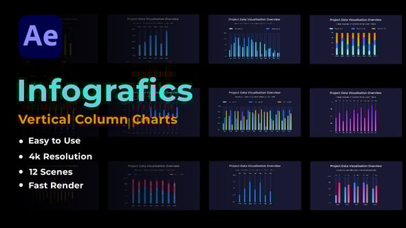 Videohive Vertical Column Charts