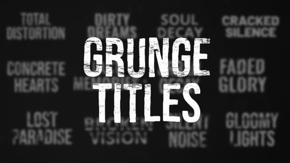 Videohive Grunge Titles 56463873