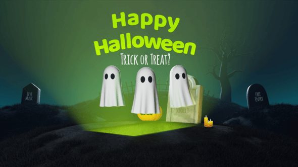 Videohive Halloween Ghosts 29094101