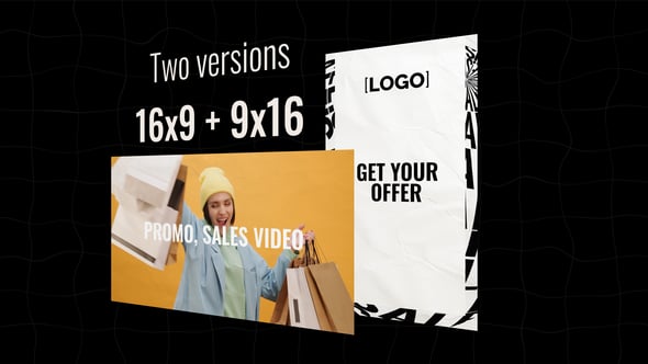 Videohive Typography Dynamic Promo, Sales Video