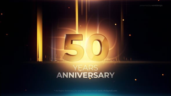 Videohive 50 Years Anniversary Opener