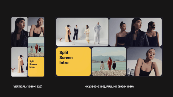 Videohive Split Screen Opener 57164960