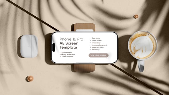 Videohive Phone 16 Pro App Preview Screen Mockup
