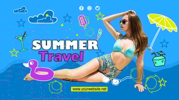 Videohive Summer Travel Vlog – YouTuber