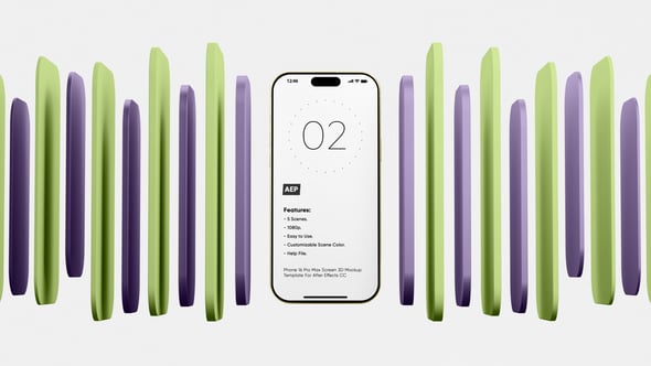 Videohive iPhone 16 Pro App Preview Screen Template