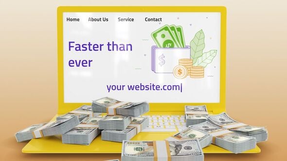 Videohive Notebook Money Logo