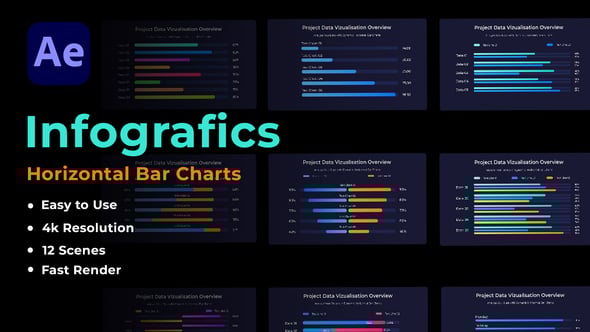 Videohive Horizontal Bar Charts 54168804