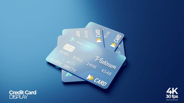Videohive Credit Card Mockup 57116520