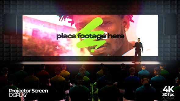 Videohive Projector Screen Mockup