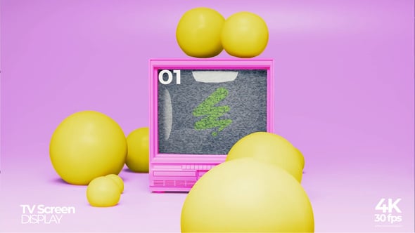 Videohive Clay Old TV Screen Display
