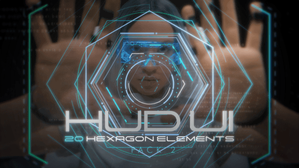 Videohive Hud UI Hexagon Elements – Pack 2