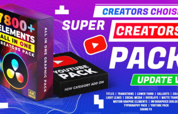 Videohive Super Creators Pack (7800+ Elements)