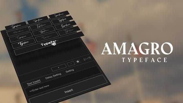 Videohive Animated Typeface – Amagro