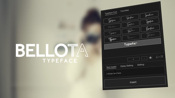 Videohive Animated Typeface – Bellota
