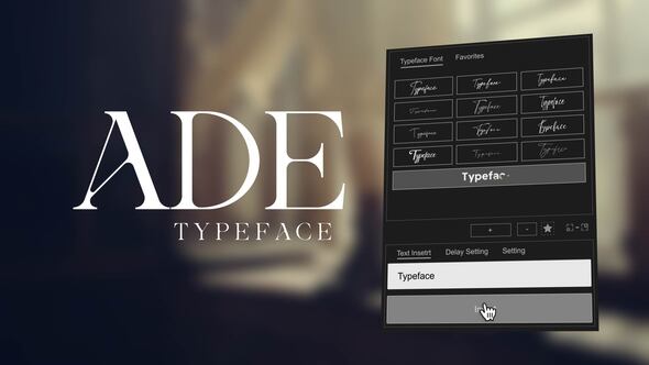 Videohive Animated Typeface – Ade