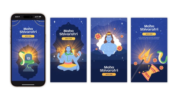 Videohive Maha Shivratri Instagram Stories 56832364
