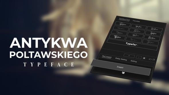 Videohive Animated Typeface – Antykwa Poltawskiego