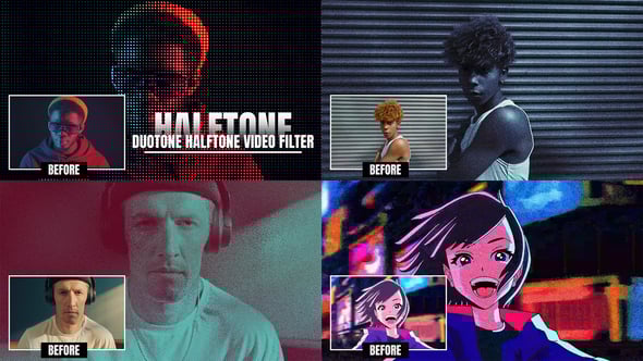 Videohive Halftone and Duotone Effects