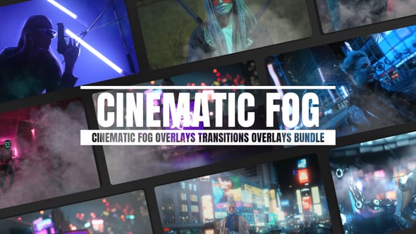 Videohive Cinematic Fog Overlays Transitions Overlays Bundle Vertical Version Included